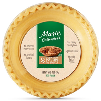 Marie Callender's Deep Dish Pastyr Pie Shells Frozen Dessert -2-16 Oz - Image 1