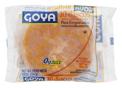 Goya Dough For Turnover Para Empanadas 10 Count - 14 Oz - Image 1