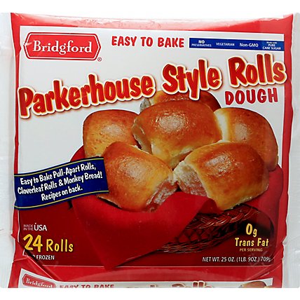 Bridgford Dough Parkerhouse Style Rolls - 24 Count - Image 2