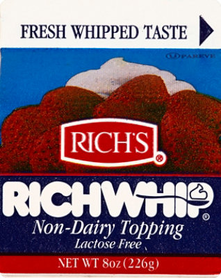 Richs Richwhip Topping Non Dairy Lactose Free - 8 Oz - Image 2