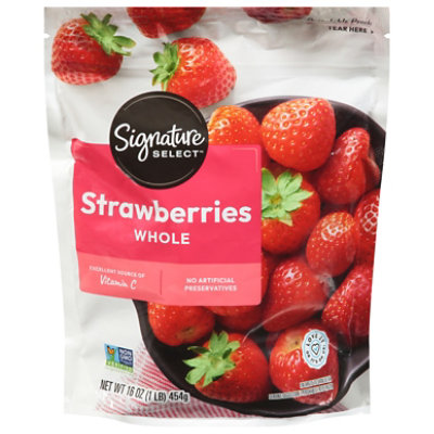 Signature SELECT Frozen Unsweetened Whole Strawberries - 16 Oz