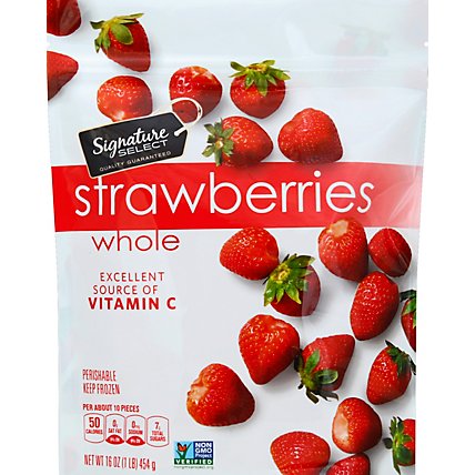 Signature SELECT Frozen Unsweetened Whole Strawberries - 16 Oz - Image 2