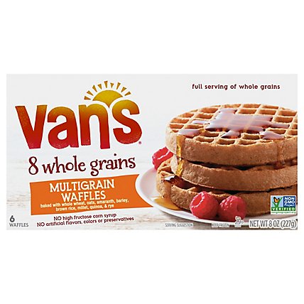 Vans Waffles 8 Whole Grains Multigrain 6 Count - 8 Oz - Image 2