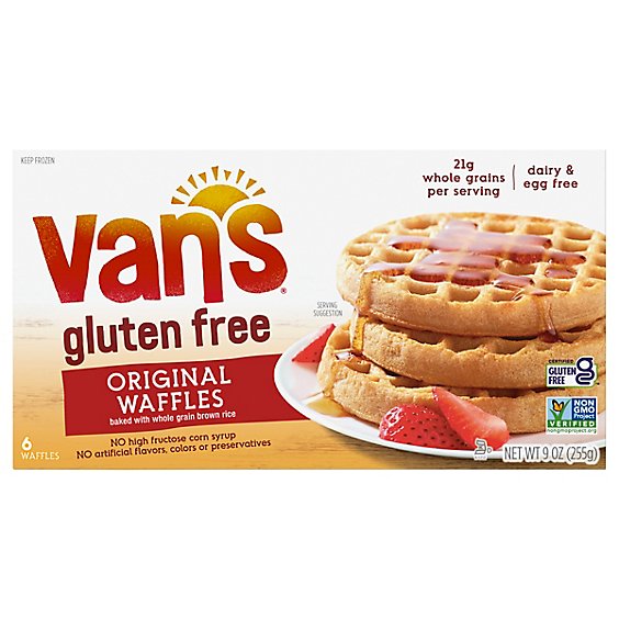 Vans Waffles Gluten Free Original 6 Count - 9 Oz