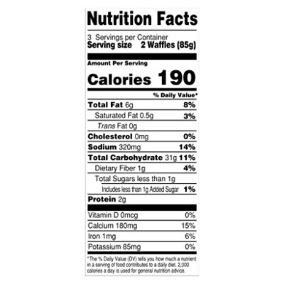Vans Waffles Gluten Free Original 6 Count - 9 Oz - Image 4