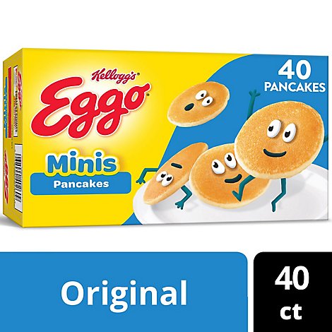 Eggo Mini Frozen Pancakes Breakfast Original 40 Count - 14.1 Oz