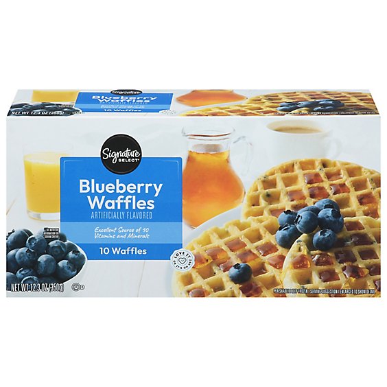 Signature SELECT Waffles Blueberry - 12.3 Oz