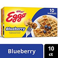 Eggo Frozen Blueberry Breakfast Waffles 10 Count - 12.3 Oz - Image 2