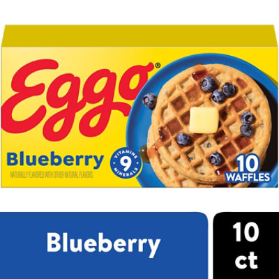 Eggo Frozen Waffles Blueberry Frozen Breakfast 10 Count - 12.3 Oz - Image 1