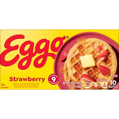 Eggo Frozen Waffles Strawberry Frozen Breakfast 10 Count - 12.3 Oz - Image 8