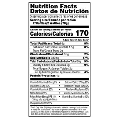 Eggo Nutri-Grain Frozen Waffles Original Easy Breakfast - 12.3 Oz - Image 4