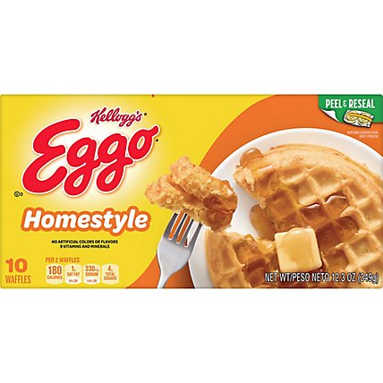 Eggo Homestyle Frozen Breakfast Waffles 10 Count - 12.3 Oz - Image 6