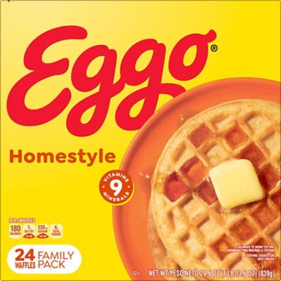 Eggo Homestyle Frozen Breakfast Waffles 24 Count - 29.6 Oz - Image 8