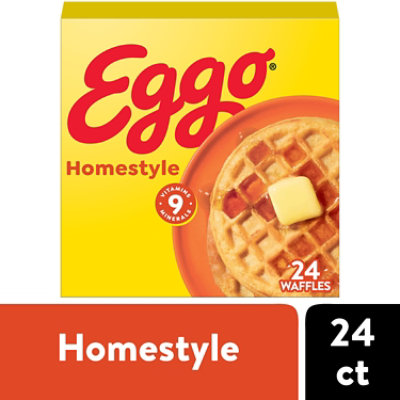 Eggo Homestyle Frozen Breakfast Waffles 24 Count - 29.6 Oz - Image 1