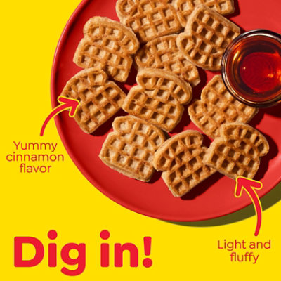 Eggo Minis Frozen Waffle Bites Cinnamon Toast Frozen Breakfast 10 Count - 10.75 Oz - Image 4