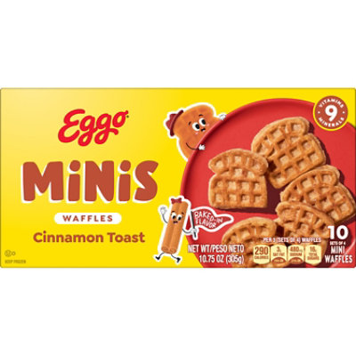 Eggo Minis Frozen Waffle Bites Cinnamon Toast Frozen Breakfast 10 Count - 10.75 Oz - Image 8