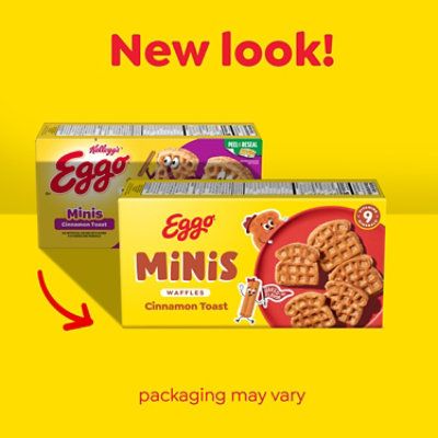 Eggo Minis Frozen Waffle Bites Cinnamon Toast Frozen Breakfast 10 Count - 10.75 Oz - Image 2