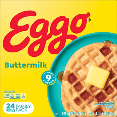 Eggo Buttermilk Frozen Breakfast Waffles 24 Count - 29.6 Oz - Image 8