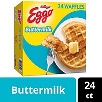 Eggo Buttermilk Frozen Breakfast Waffles 24 Count - 29.6 Oz - Image 2
