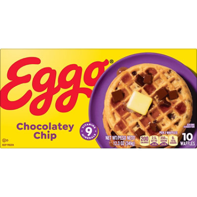 Eggo Chocolatey Chip Frozen Breakfast Waffles 10 Count - 12.3 Oz - Image 8