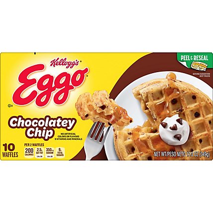 Eggo Chocolatey Chip Frozen Breakfast Waffles 10 Count - 12.3 Oz - Image 4