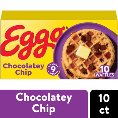 Eggo Frozen Waffles Breakfast Chocolatey Chip 10 Count 12 3 Oz Acme Markets