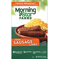 MorningStar Farms Meatless Sausage Links Plant Based Protein Original - 8 Oz - Image 3