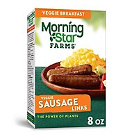 MorningStar Farms Meatless Sausage Links Plant Based Protein Original - 8 Oz - Image 2