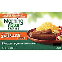 MorningStar Farms Meatless Sausage Links Plant Based Protein Original - 8 Oz - Image 4