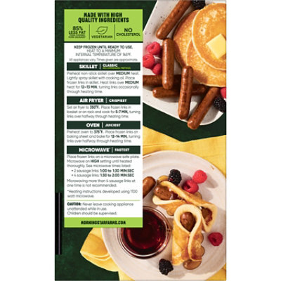 MorningStar Farms Veggie Breakfast Sausage Links Original Vegetarian - 8 Oz - Image 7