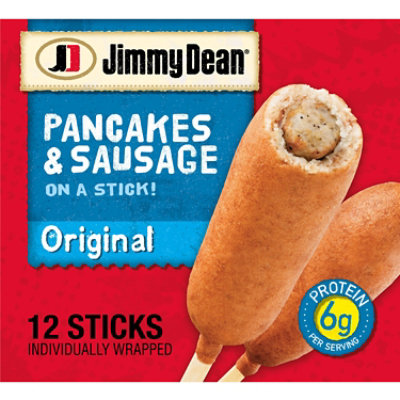 Jimmy Dean Pancakes & Sausage on a Stick Frozen Breakfast - 12 Count