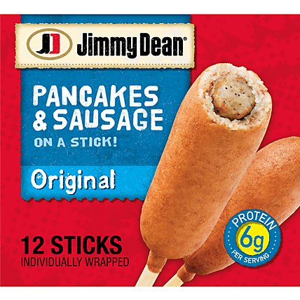 Jimmy Dean On A Stick Original Pancakes & Sausage 12 Count - 30 Oz - Image 1