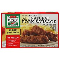 Jones Dairy Farm Sausage All Natural Golden Brown Mild Pork Links 10 Count - 7 Oz - Image 3