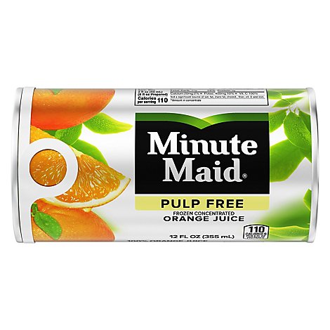 Minute Maid Premium Juice Frozen Concentrated Orange Pulp Free - 12 Fl. Oz.