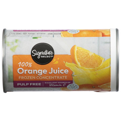 Signature SELECT Juice Orange Pulp Free - 12 Fl. Oz. - Image 2