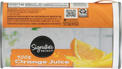 Signature SELECT Juice Orange Pulp Free - 12 Fl. Oz. - Image 5