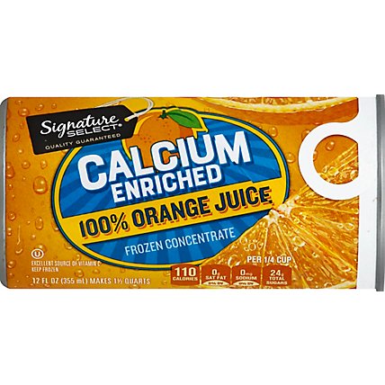 Signature SELECT Juice Calcium Enriched Orange - 12 Fl. Oz. - Image 2