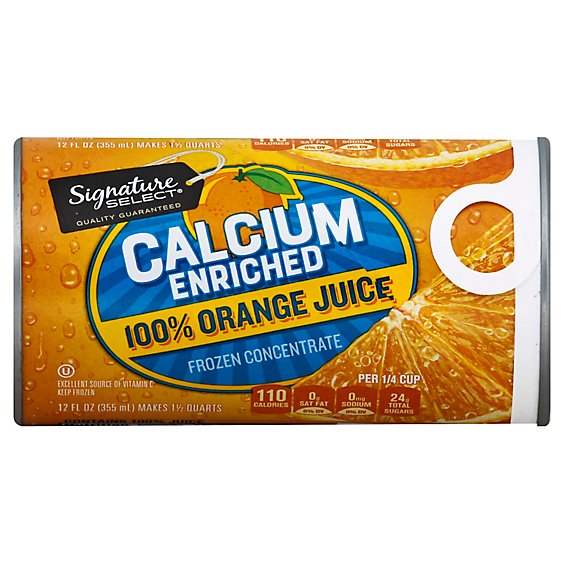 Signature SELECT Juice Calcium Enriched Orange - 12 Fl. Oz.