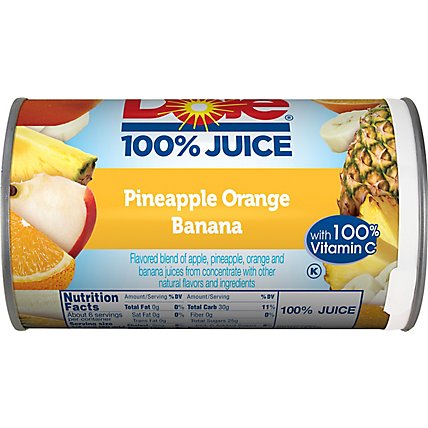 Dole Juice 100% Pineapple Orange Banana With Vitamin C - 12 Fl. Oz. - Image 6