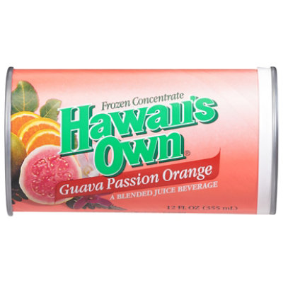 Hawaiis Own Juice Frozen Concentrate Guava Passion Orange - 12 Fl. Oz.