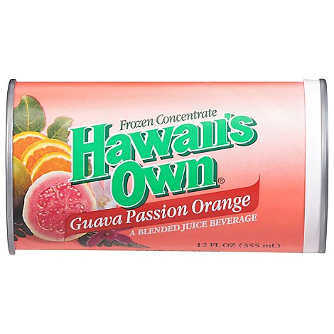Hawaiis Own Juice Frozen Concentrate Guava Passion Orange - 12 Fl. Oz.