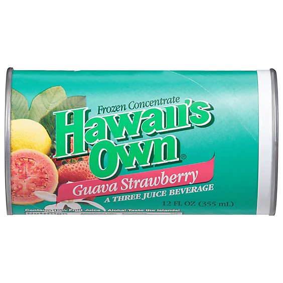 Hawaiis Own Juice Frozen Concentrate Guava Strawberry - 12 Fl. Oz.