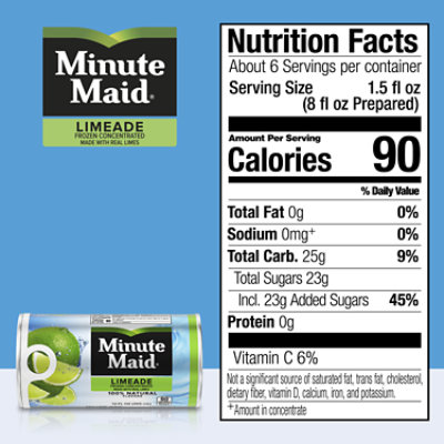 Minute Maid Premium Juice Frozen Concentrated Limeade - 12 Fl. Oz. - Image 4