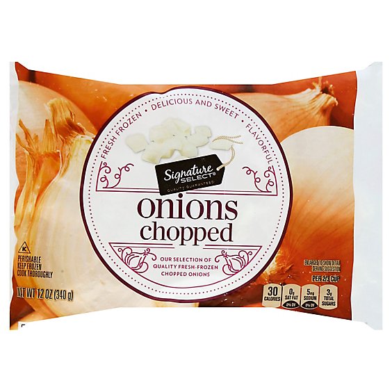 Signature SELECT Onions Chopped - 12 Oz