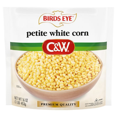 C&W Corn White Petite - 16 Oz