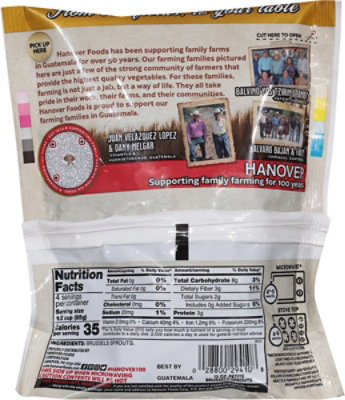 Hanover Steam In Bag Brussels Sprouts Petite - 12 Oz - Image 5