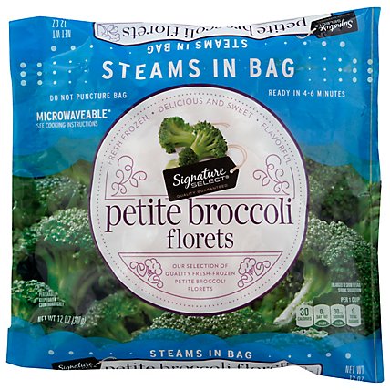 Signature SELECT Broccoli Florets Petite Steam In Bag - 12 Oz - Image 1