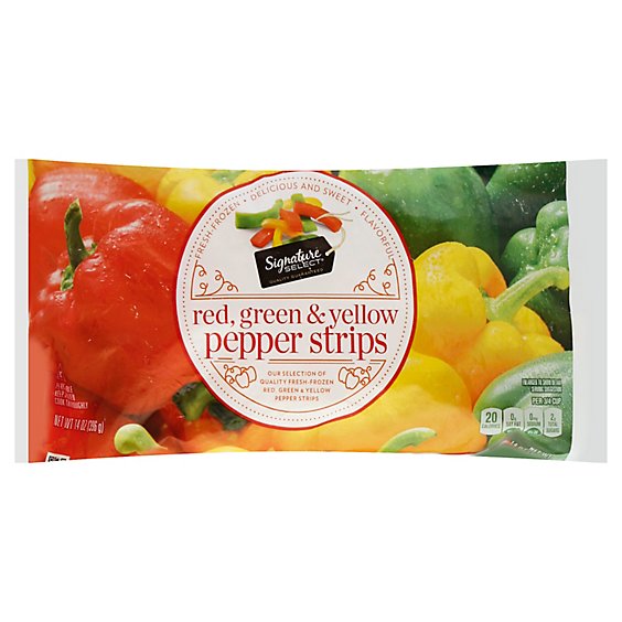 Signature SELECT Pepper Strips Red Green Yellow - 14 Oz