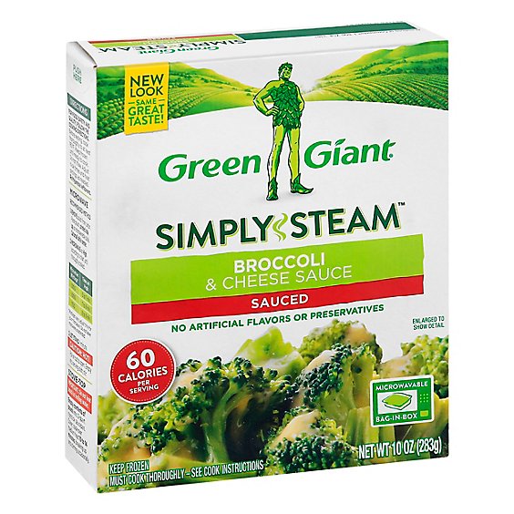 Green Giant Steamers Broccoli & Cheese Sauce Sauced - 10 Oz