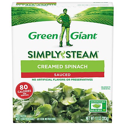 Green Giant Steamers Spinach Creamed Sauced - 10 Oz - Image 3